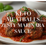 Keto Meatballs with Zesty Marinara Sauce