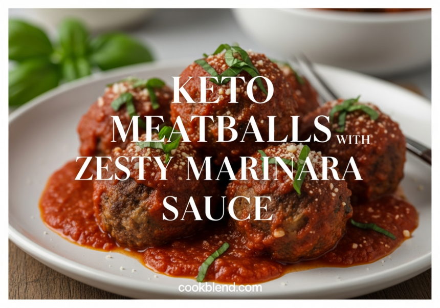 Keto Meatballs with Zesty Marinara Sauce