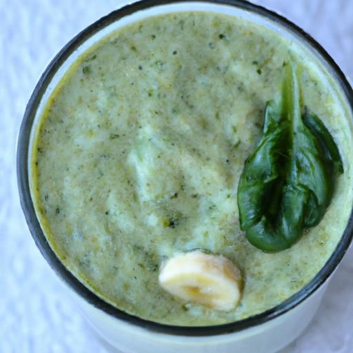 Energize Your Day with a Refreshing Banana Spinach Smoothie