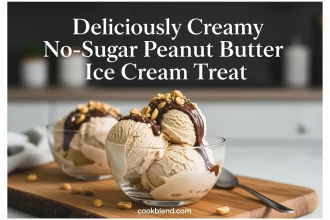 Deliciously Creamy No-Sugar Peanut Butter Ice Cream Treat