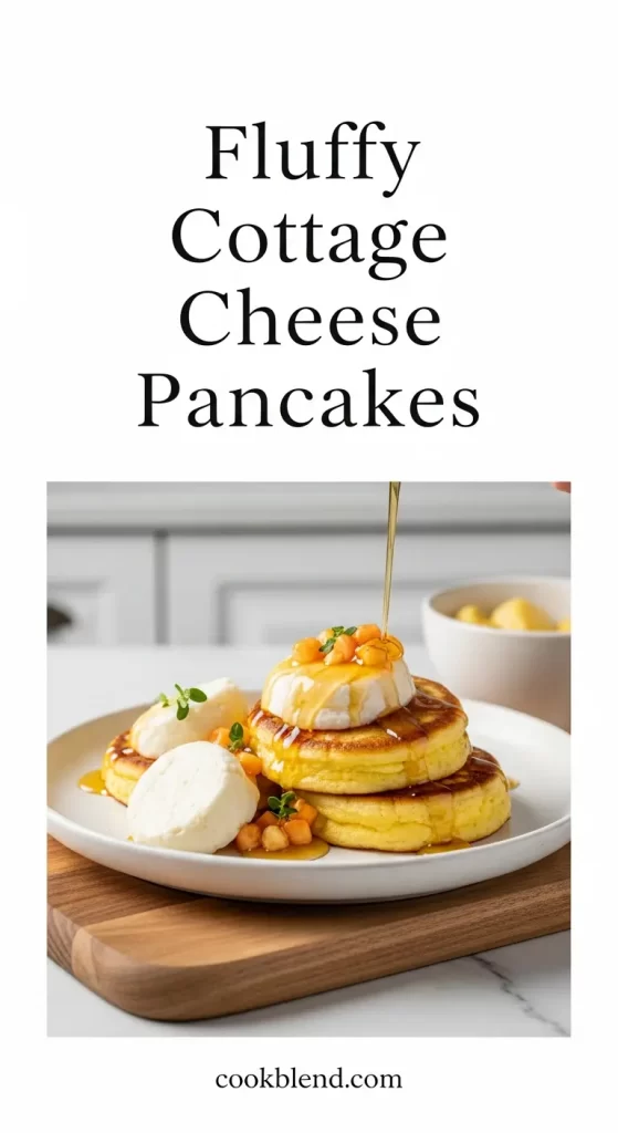 Fluffy Cottage Cheese Pancakes
