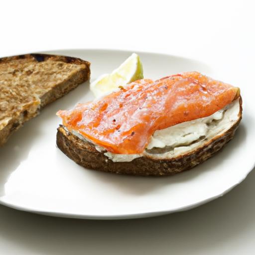 Wholesome Delight: Whole wheat Toast with smoked Salmon & Cream Cheese