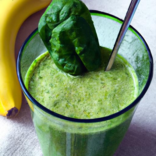 Energize your Day with a Refreshing Banana Spinach Smoothie