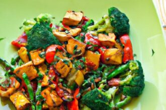 Colorful Vegetable Stir-Fry with Protein-Packed Tofu Boost