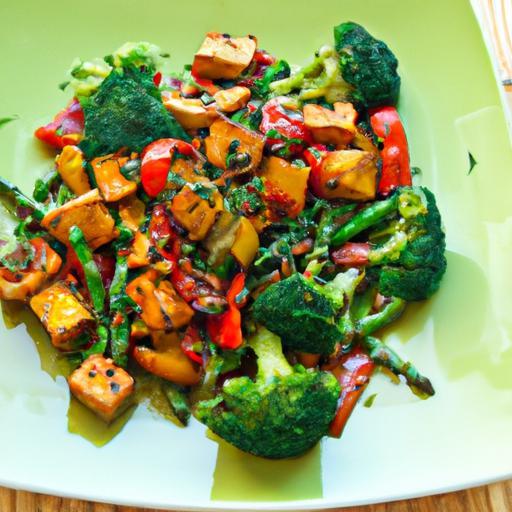Colorful Vegetable Stir-Fry with Protein-Packed Tofu Boost