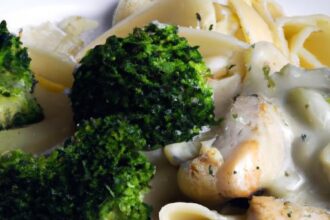 Creamy Chicken & Broccoli Fettuccine Alfredo Delight