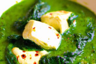 Palak Paneer: Creamy Spinach Gravy with Soft Cheese Delight