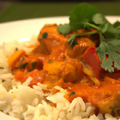 Savor the Flavors: authentic Indian Butter Chicken & Rice Delight