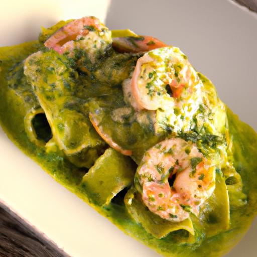 Paccheri Pasta with creamy Pistachio and Succulent Shrimp