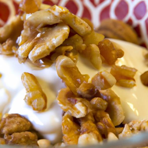 Golden Delight: Greek Yogurt with Honey & Crunchy nuts