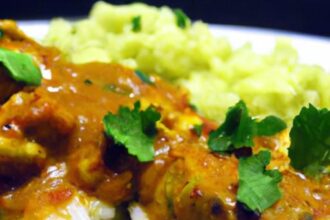 Savor the Flavors: Authentic Indian Butter Chicken & Rice Delight