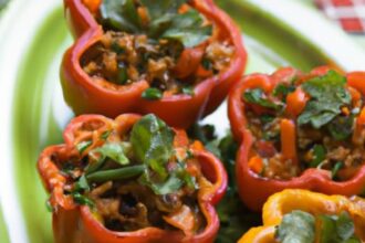 Flavor-Packed Stuffed Bell Peppers Without Rice: A Tasty Twist