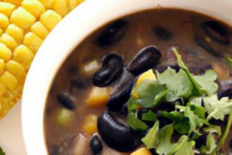 Hearty Black Bean & Corn Soup: A Flavorful Comfort Bowl