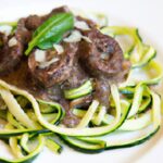 Low-Carb Beef Stroganoff with Zucchini Noodles Twist