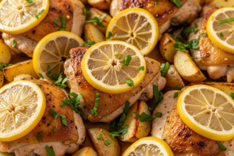 Bright and Zesty Greek Lemon Chicken with Roasted Potatoes