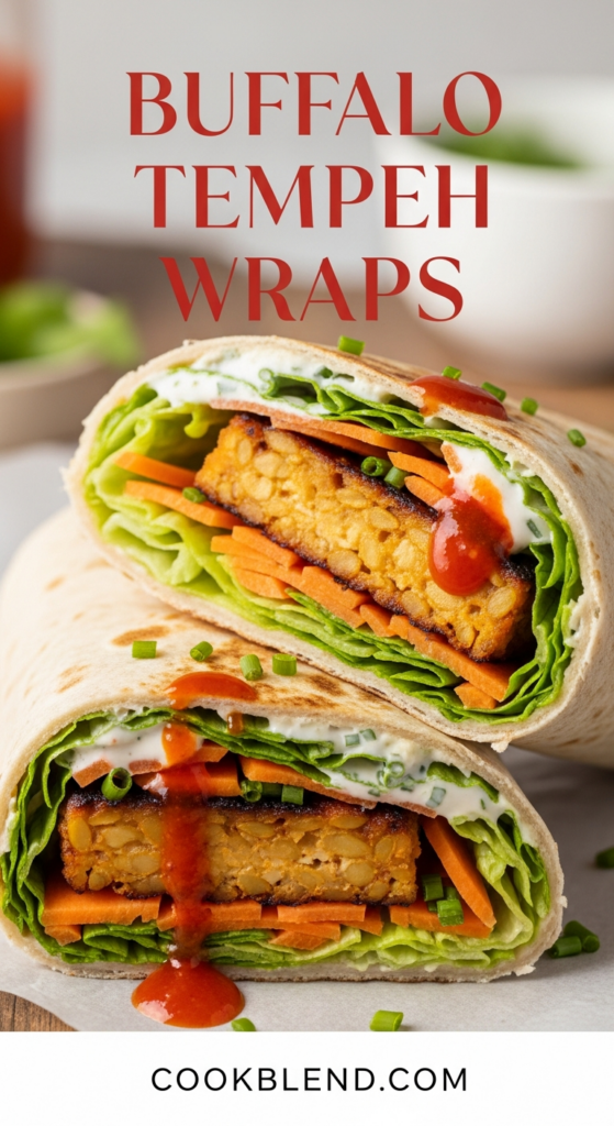Buffalo Tempeh Wraps