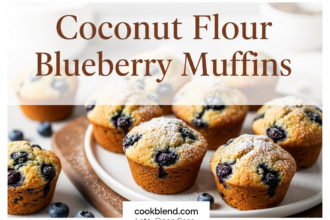 Coconut Flour Blueberry Muffins