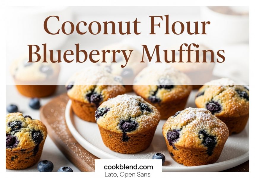 Coconut Flour Blueberry Muffins