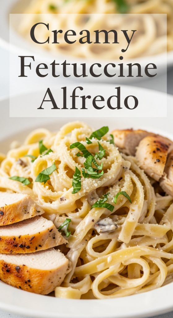 Creamy Chicken Fettuccine Alfredo