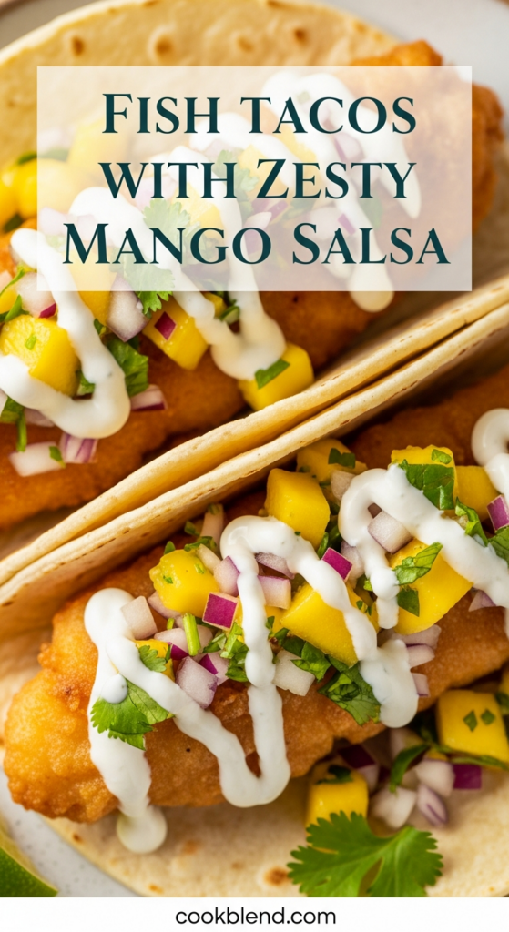 Tropical Delight: Fish Tacos with Zesty Mango Salsa Recipe