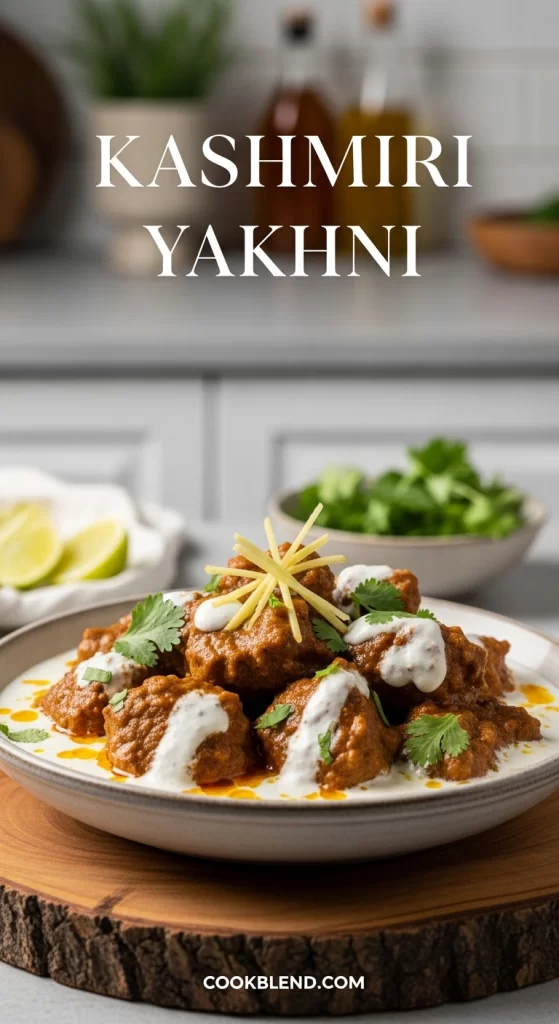 Delicious Kashmiri Yakhni with garnishes