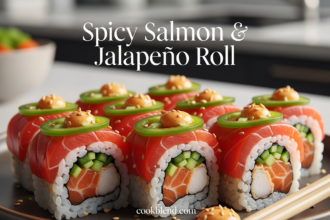 spicy salmon and jalapeno roll