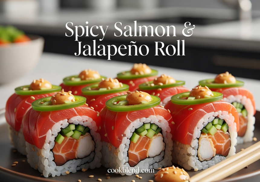 spicy salmon and jalapeno roll