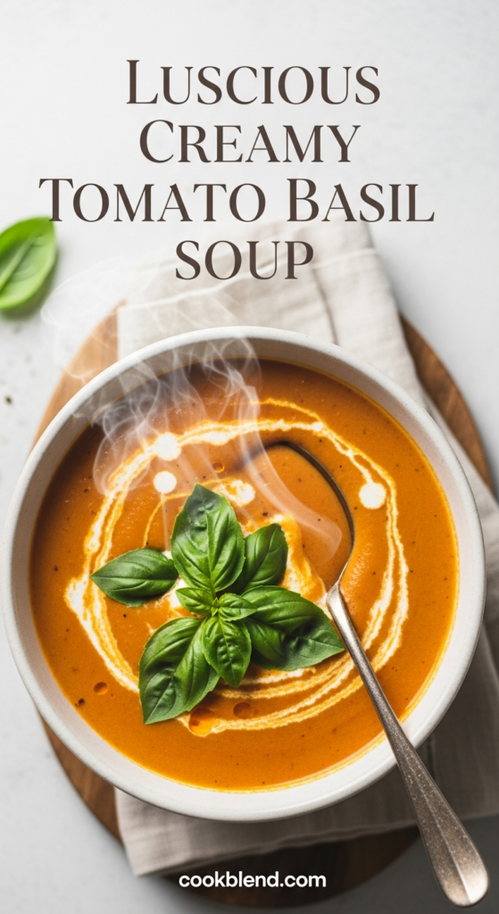 Luscious Creamy Tomato Basil Soup