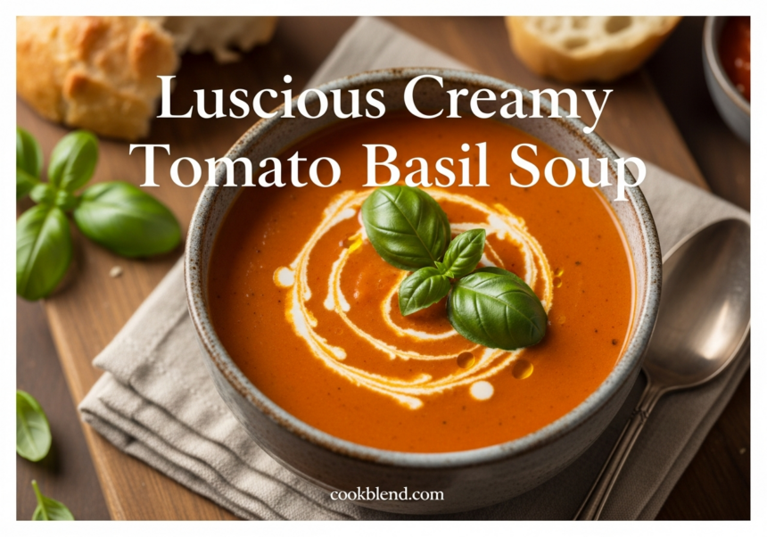 Luscious Creamy Tomato Basil Soup