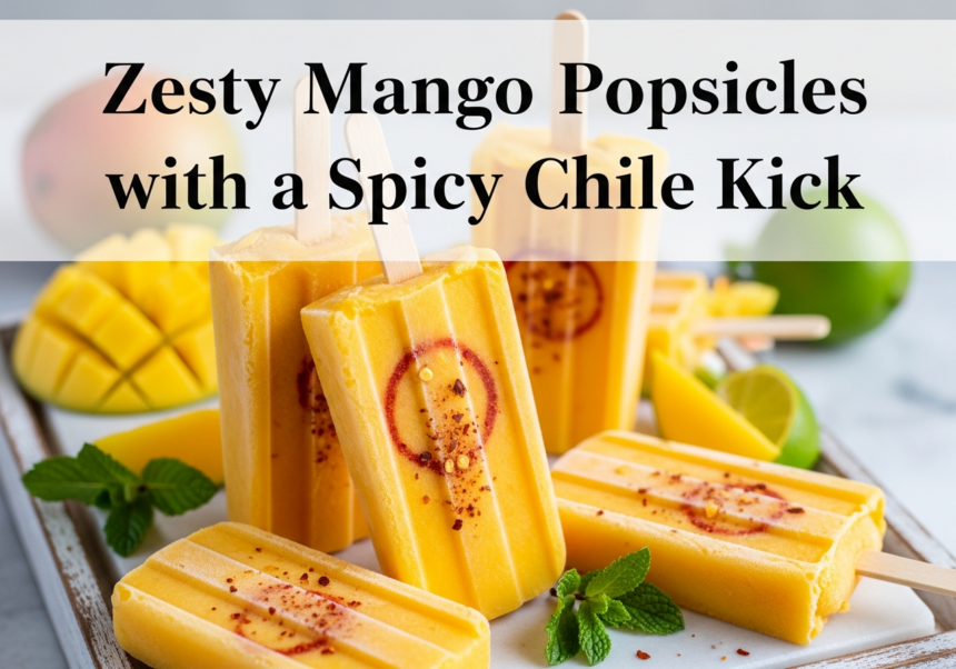 Zesty Mango Popsicles with a Spicy Chile Kick