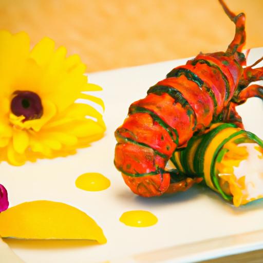 Savor the fusion: Lobster Tempura & Mango Roll Delight