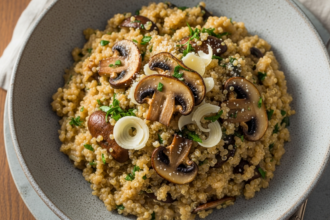 the Perfect Mushroom Quinoa Risotto
