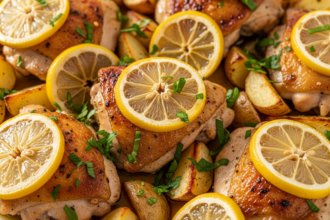 Bright and Zesty Greek Lemon Chicken with Roasted Potatoes