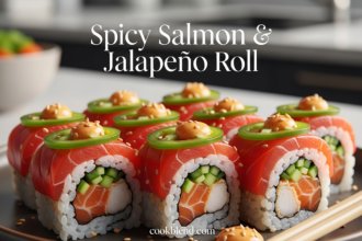 spicy salmon and jalapeno roll