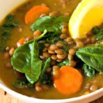 Hearty Lentil Soup with Carrots & Spinach: Nutritious Delight
