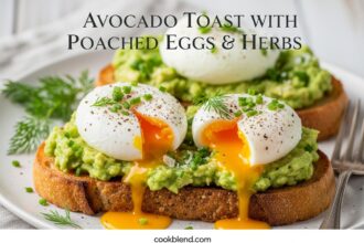 Avocado Toast with Poached Eggs and Herbs