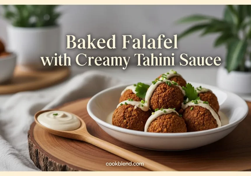 Baked-Falafel-with-Creamy-Tahini-Sauce