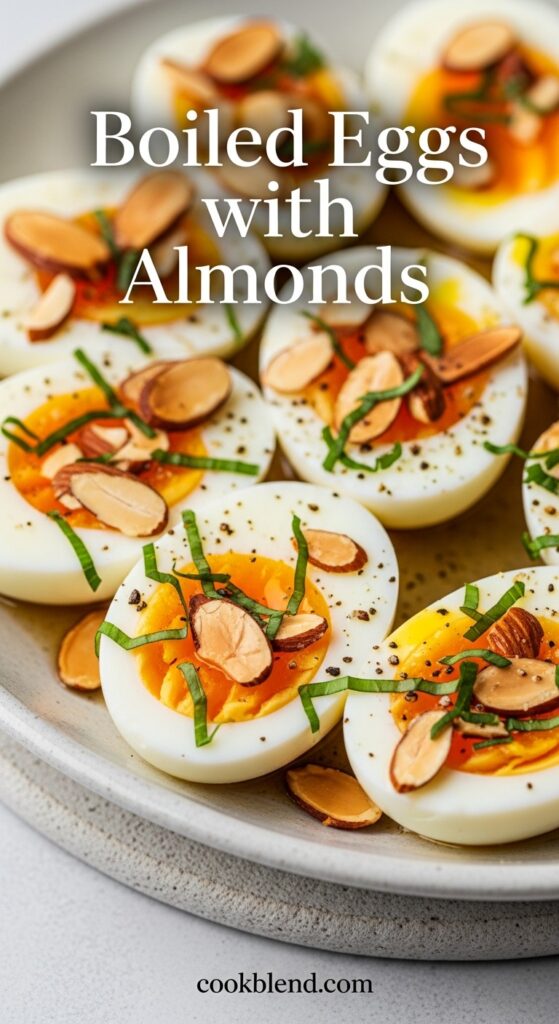 Boiled Eggs with Almonds 