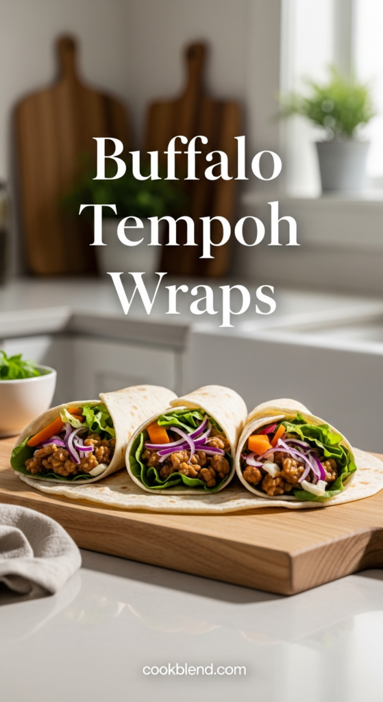 Buffalo Tempeh Wraps