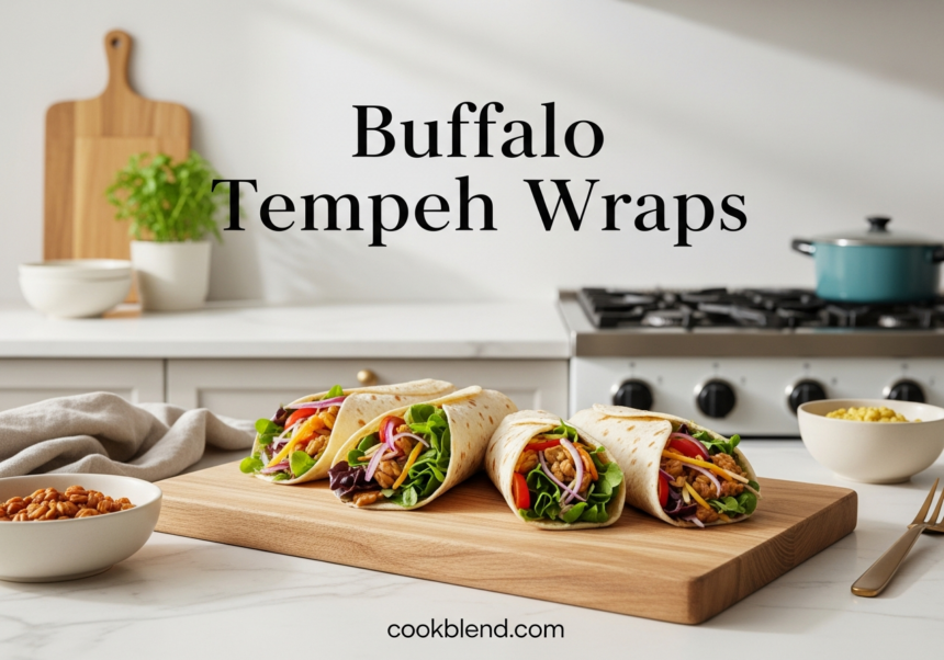 Buffalo Tempeh Wraps