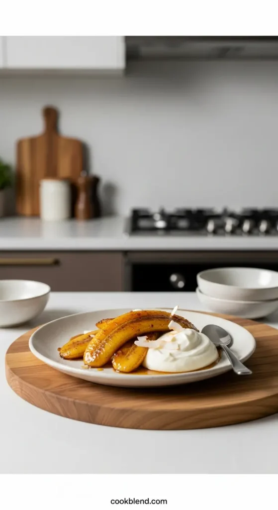 Caramelized Banana with Silky Coconut Cream