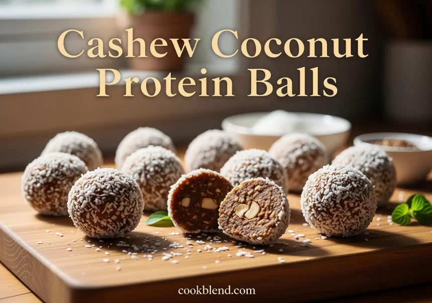 Cashew Coconut Protein Balls