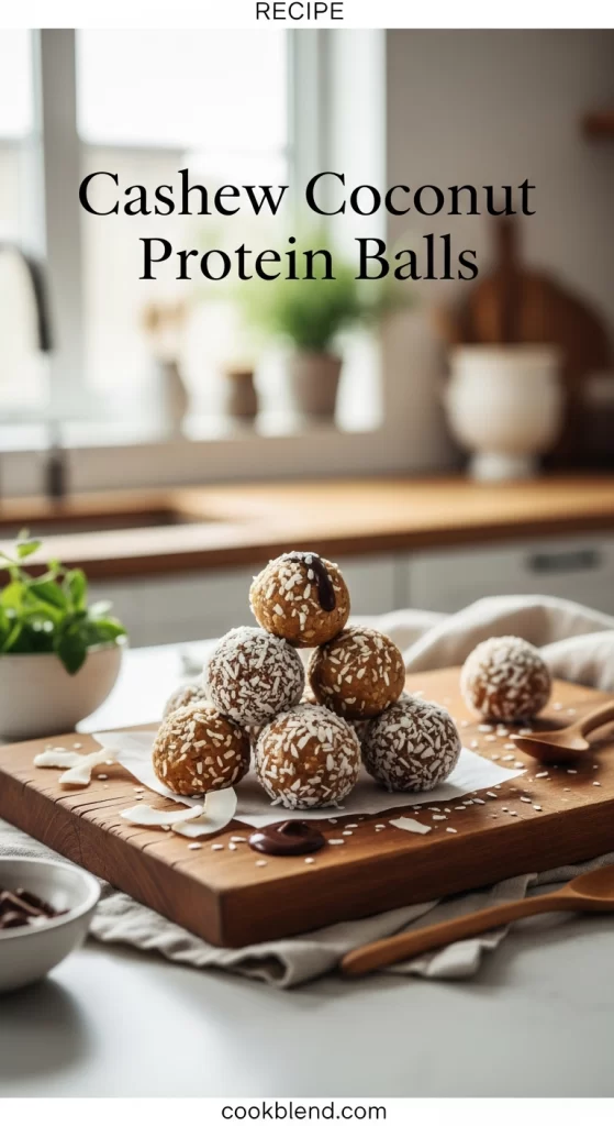 Cashew Coconut Protein Balls