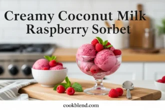 Creamy Coconut Milk Raspberry Sorbet