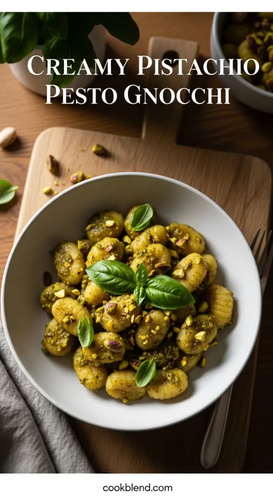 Creamy Pistachio Pesto Gnocchi