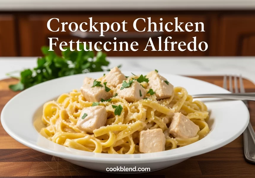 Crockpot Chicken Fettuccine Alfredo