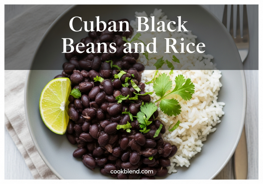 Cuban Black Beans and Rice