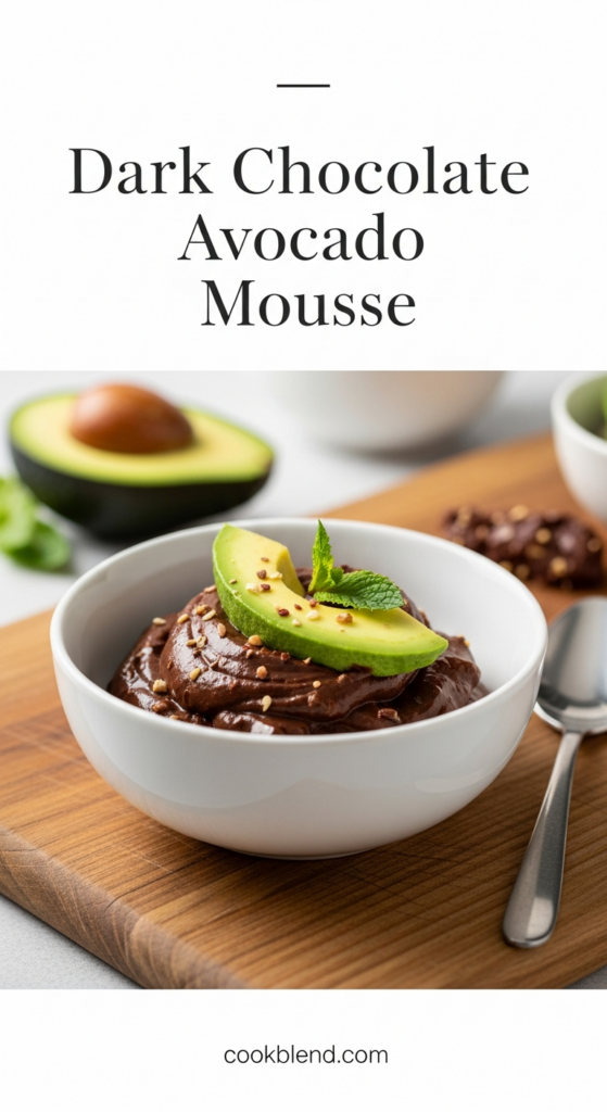 Dark Chocolate Avocado Mousse