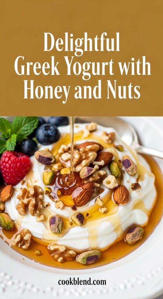 Delightful Greek Yogurt with Honey and Nuts
