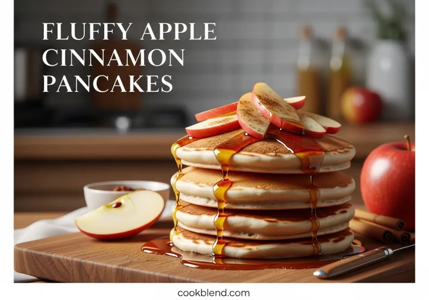 Fluffy Apple Cinnamon Pancakes